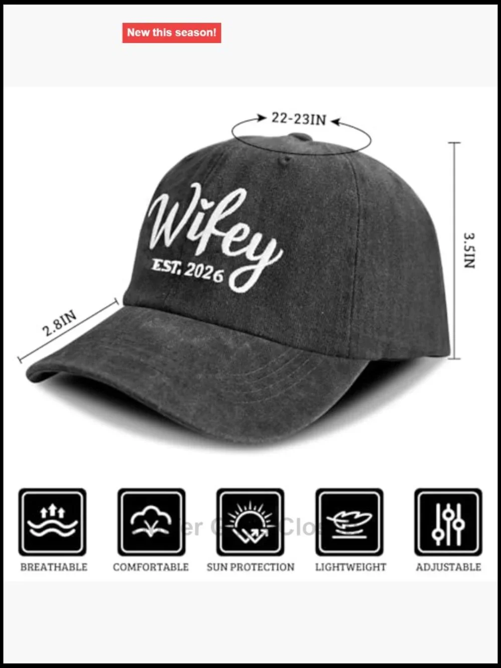 Hubby and Wifey Baseball Cap Set for Couples Wedding Anniversary Gifts